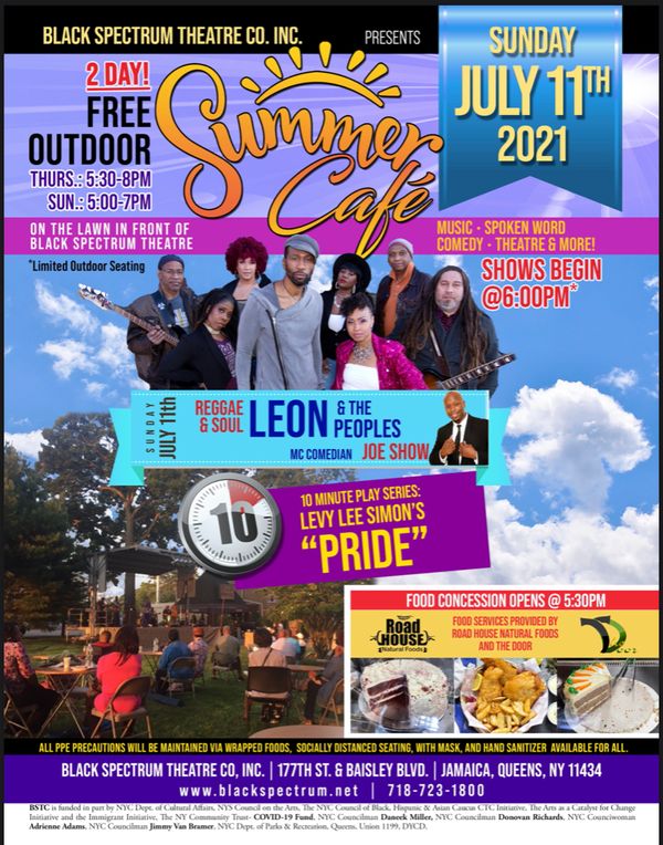 LEON & THE PEOPLES LIVE at Black Spectrum Theatre's Summer Cafe Music ...