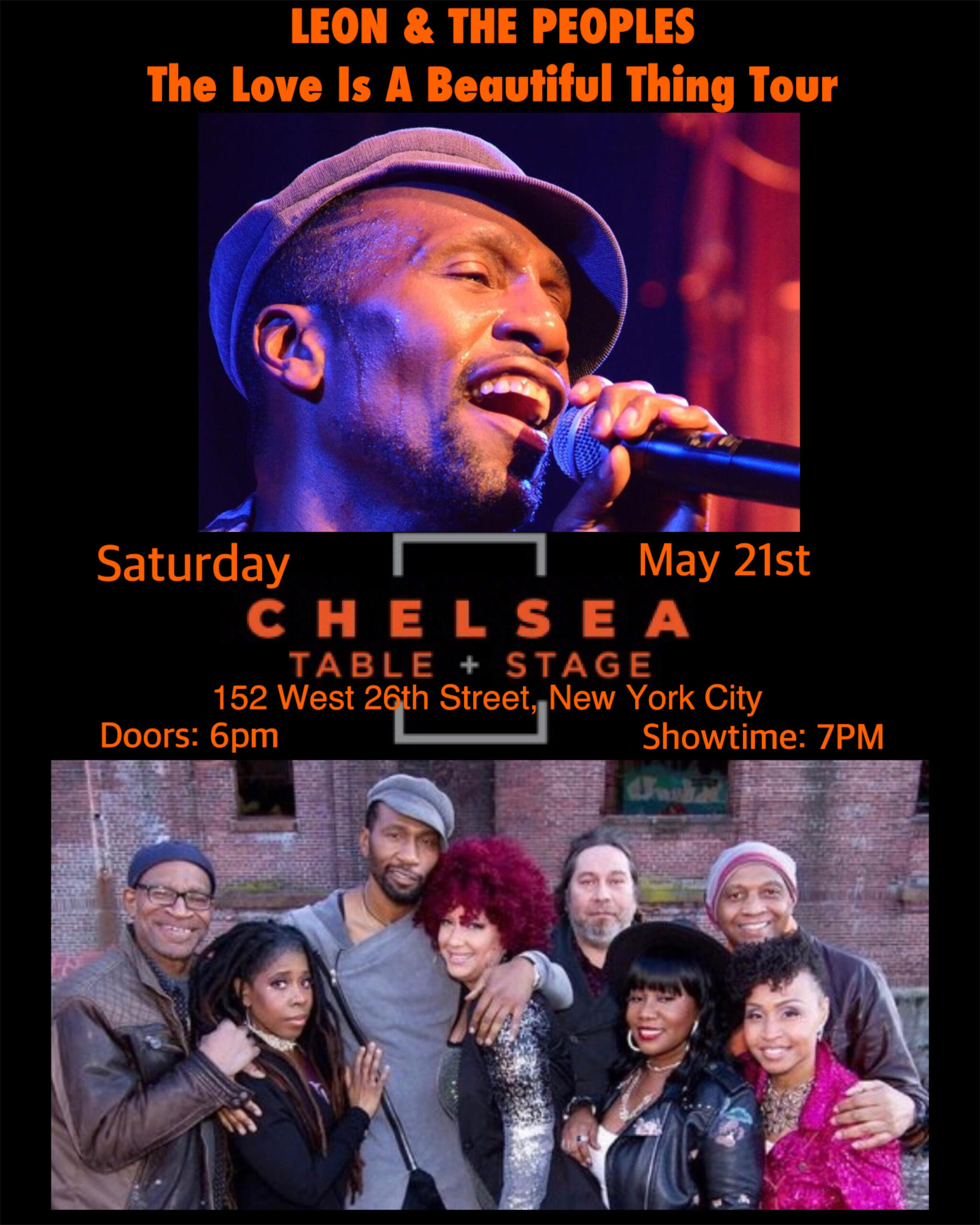 Chelsea Table & Stage – May 21st @ 7:00pm