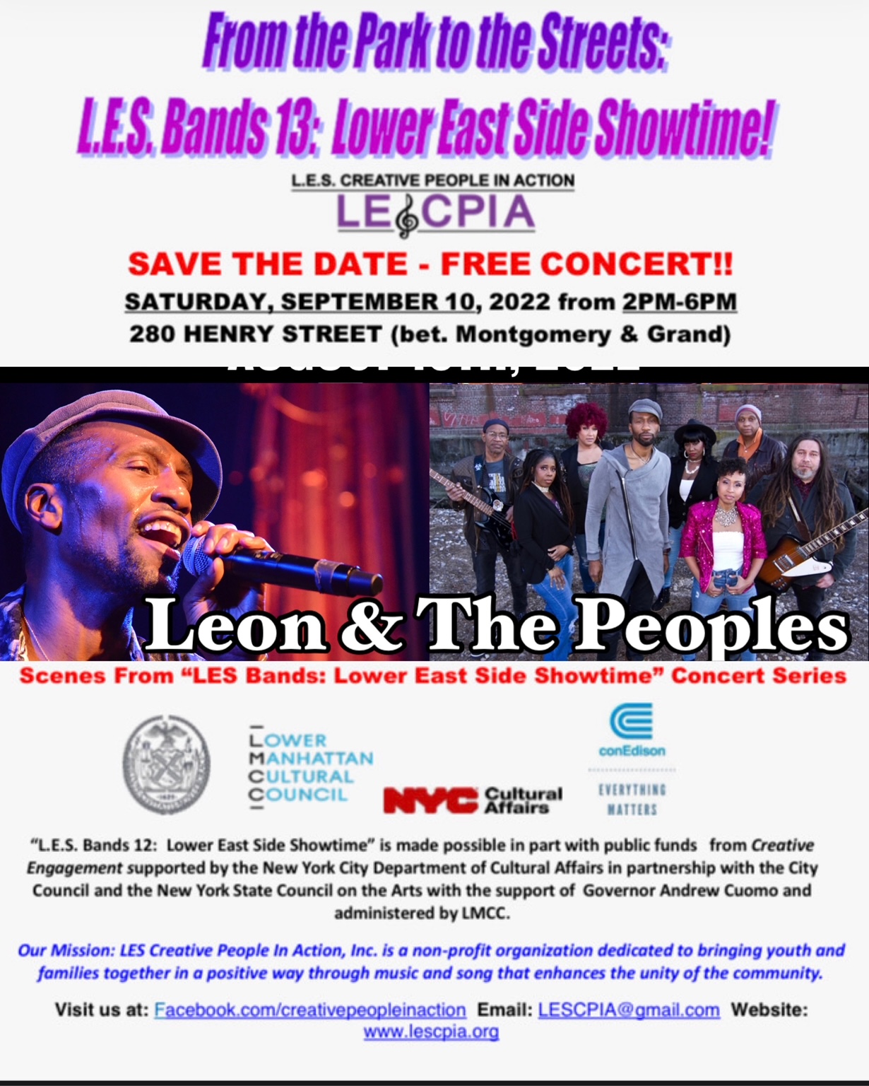 From The Parks To The Streets: L.E.S. Bands 13: Lower East Side Showtime!
